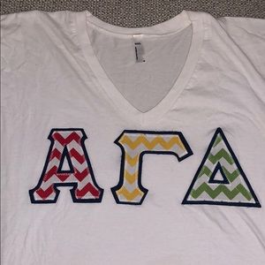 Alpha Gamma Delta Letter Tee (Medium)